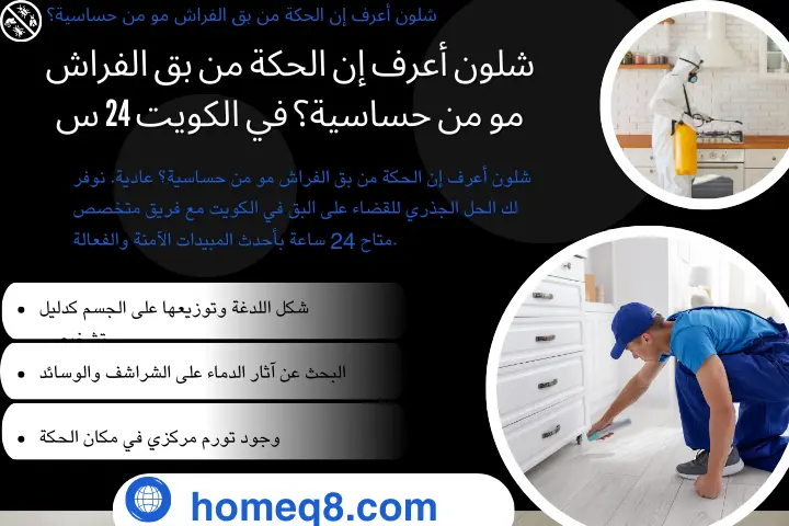 شلون أعرف إن الحكة من بق الفراش مو من حساسية؟