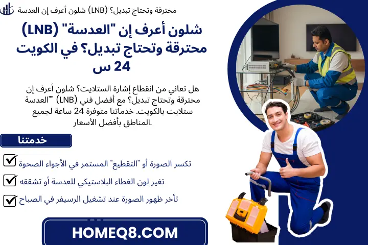 شلون أعرف إن العدسة (LNB) محترقة وتحتاج تبديل؟