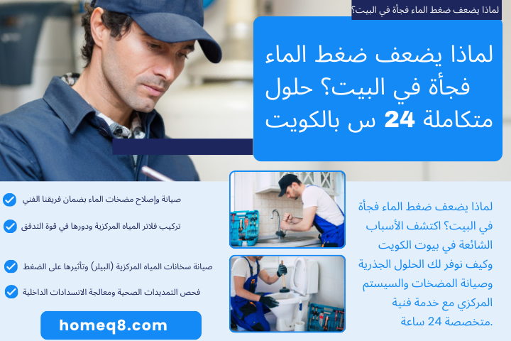 لماذا يضعف ضغط الماء فجأة في البيت؟