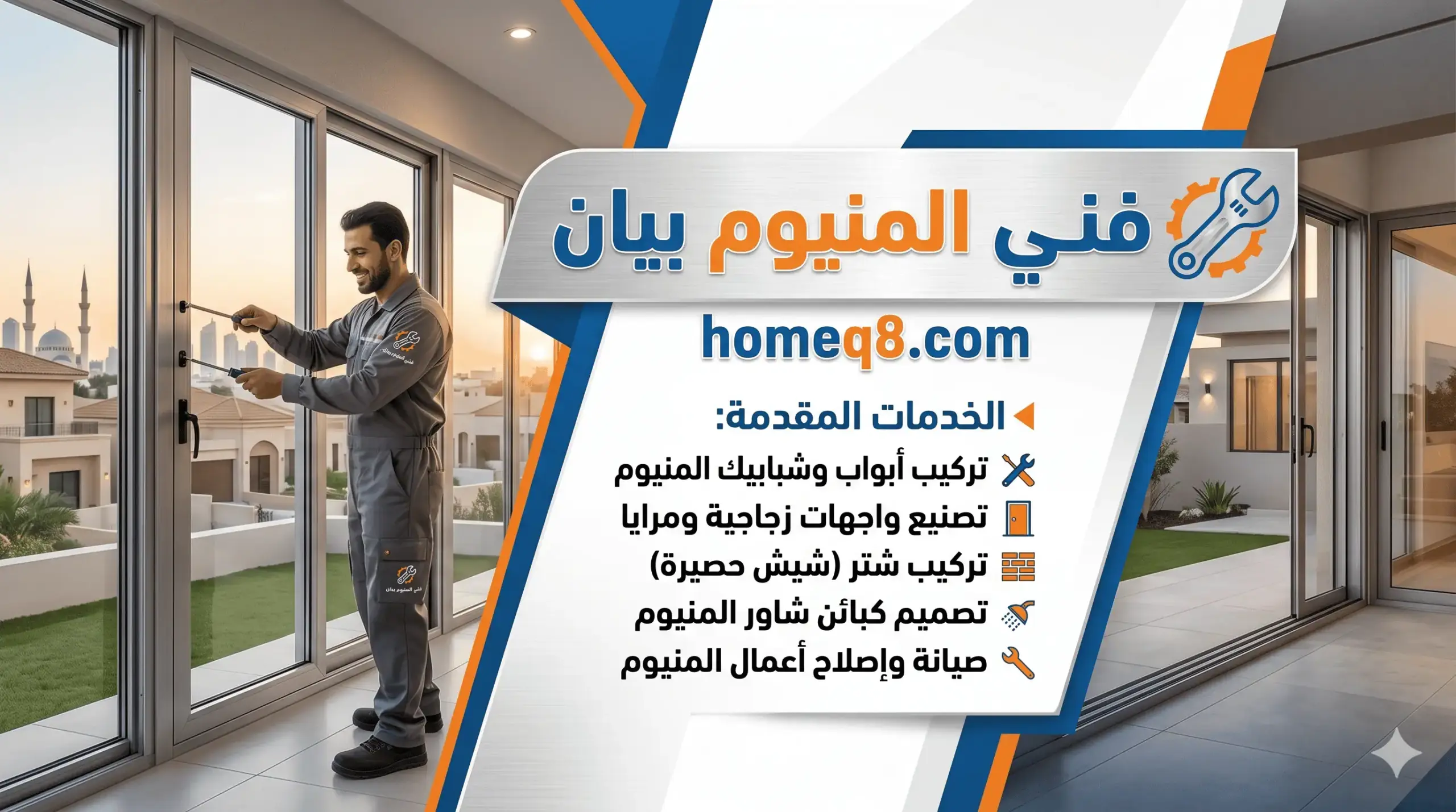 خدمة فني المنيوم بيان