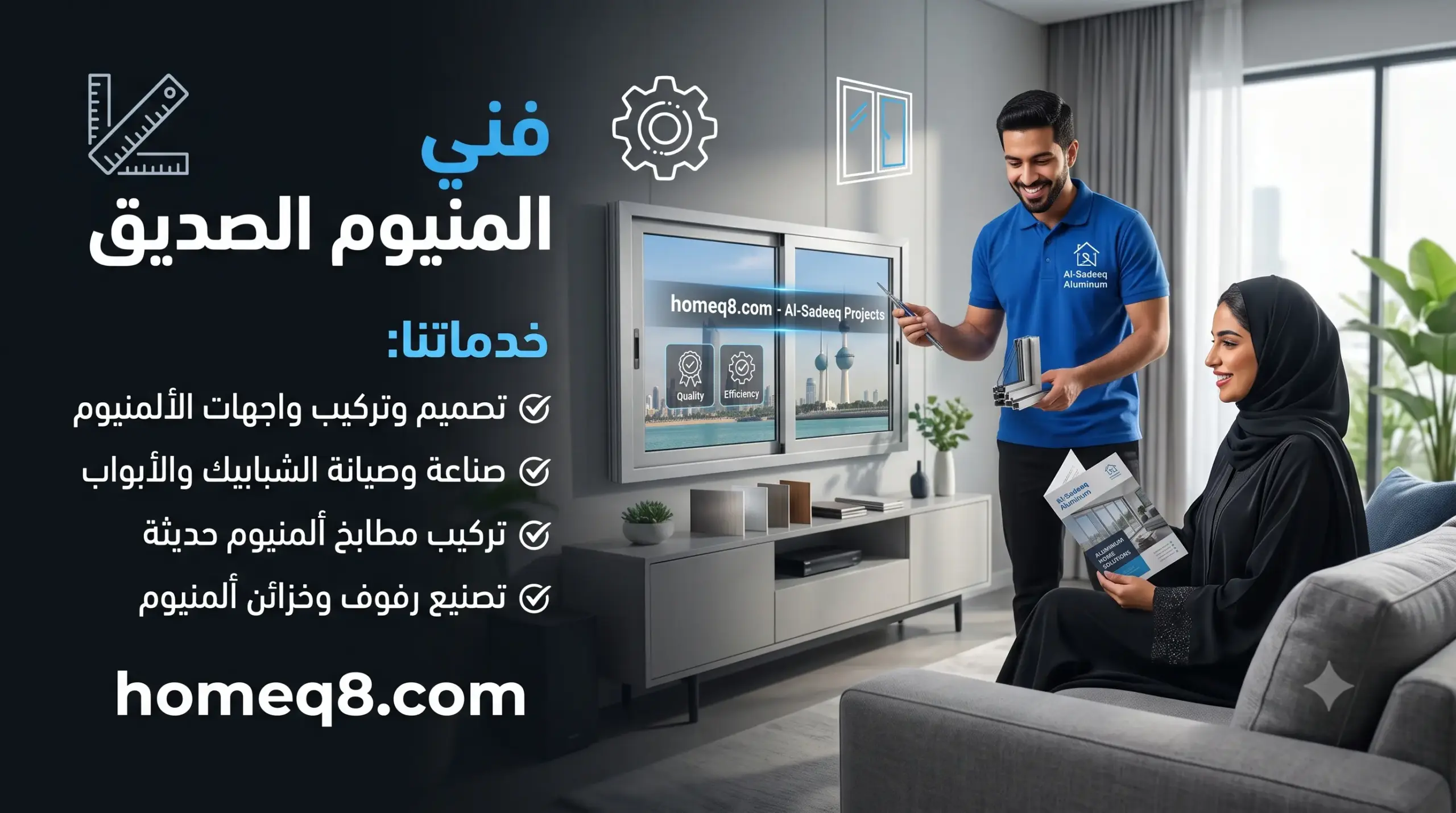 خدمة فني المنيوم الصديق